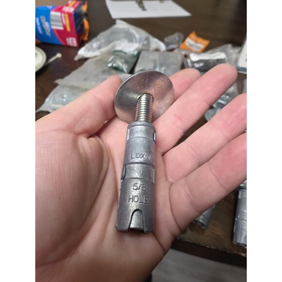 5 Pc 5/8”-11 Expansion Shield Concrete Anchor 1” Hole - Picture 6 of 16